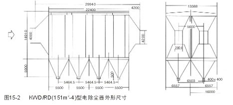 寬間距靜電除塵器外形尺寸